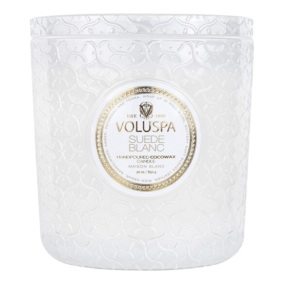 Maison Blanc Suede Blanc Luxe Candle - Svíčka, VOLUSPA
