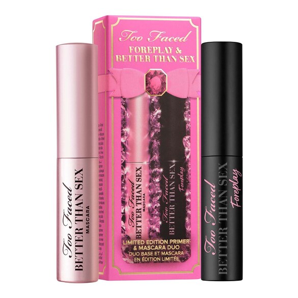 Better Than Sex Mascara & Foreplay Travel Size – Sada řasenek, TOO FACED