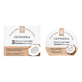 Coconut Face Masks - Sada 3 kokosových masek na obličej