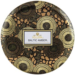 Japonica Baltic Amber 3 Wick Tin Candle - Svíčka