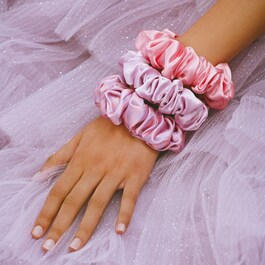 Pure Silk Large Scrunchies – 3 gumičky