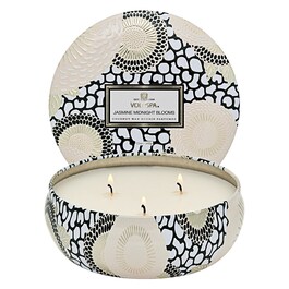 Japonica Jasmine Midnight Blooms 3 Wick Tin Candle - Svíčka