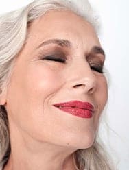 Face of a girl smiling