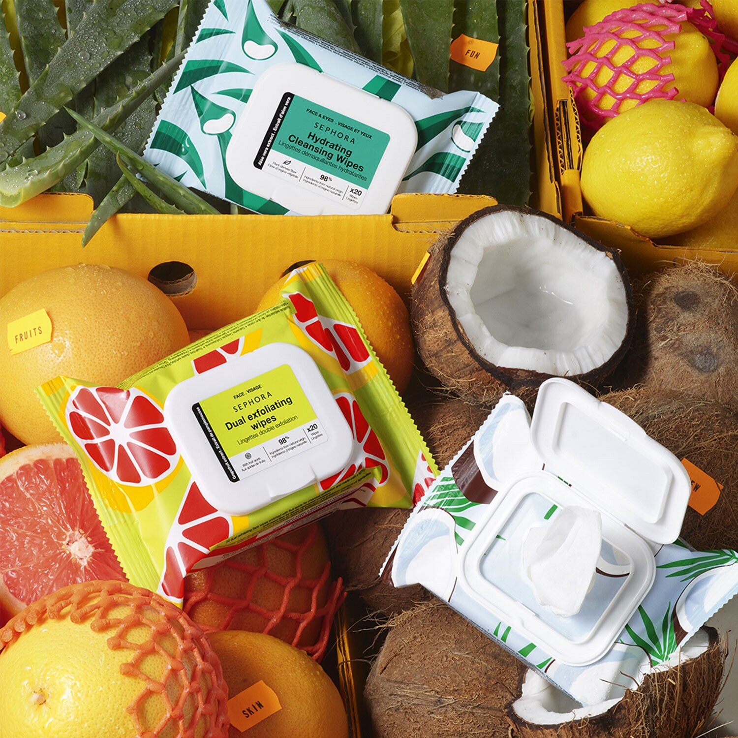 Double Exfoliation Wipes Exfoliační ubrousky z SEPHORA COLLECTION ≡